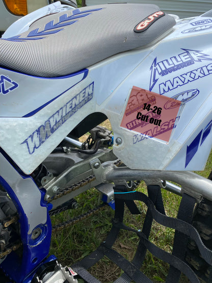 09-26 Yamaha YFZ450R Gripper Pads (CLEAR)